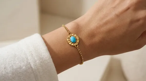 Edelstahl Armband Royal Blue Élégance